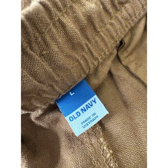 Old Navy Women's Rust Tapered Linen Pant Size Large NWT - Picture 7 of 8